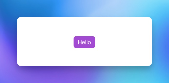 Basic styling of a SwiftUI button