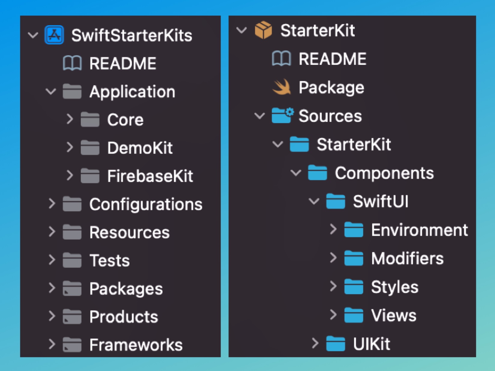 The Swift Starter Kits Xcode project got a re-architecture, and is ready to grow alongside our upcoming kits.