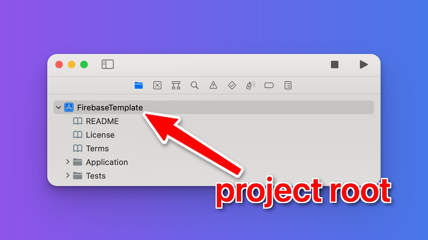 Selecting the Xcode project